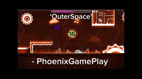 Geometry Dash - ‘OuterSpace’ [all coins] | PhoenixGamePlay