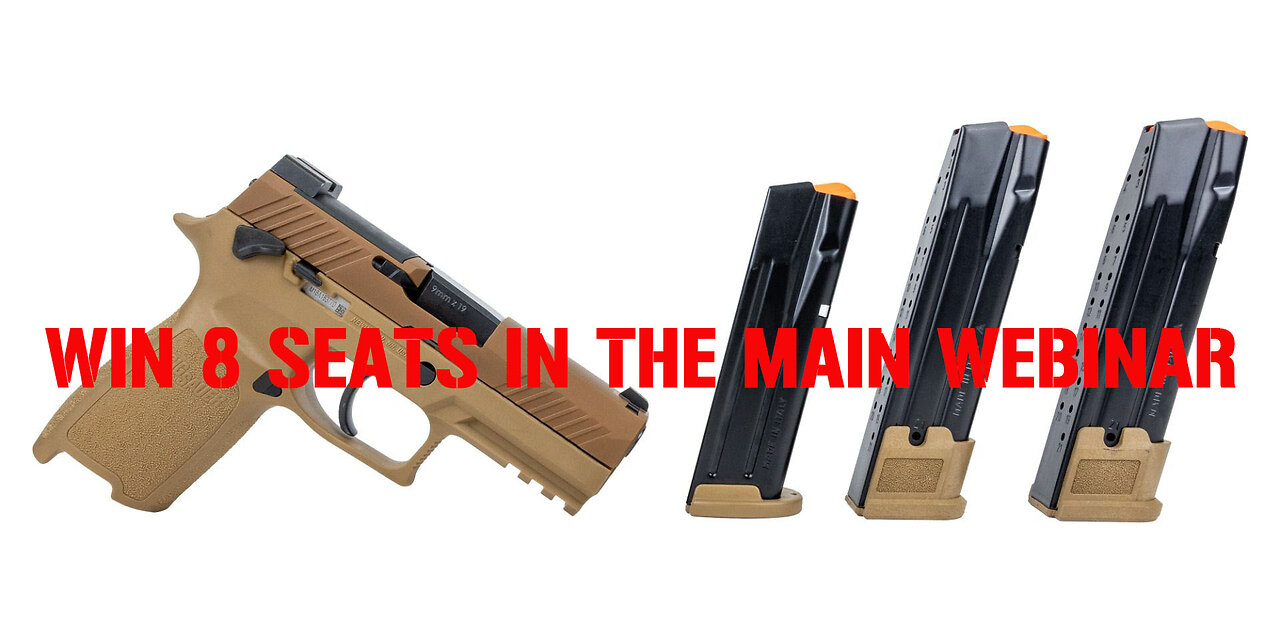 Sig Sauer P320 M18 MINI #1 FOR 8 SEATS IN THE MAIN WEBINAR