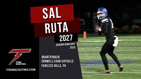 Sal Ruta (QB) - Football Athlete Marketing Video 2025