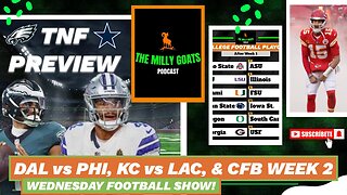 NFL Kickoff Preview, College Football Week 2, & CFB Top 12 List