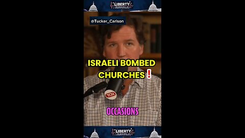"Tucker Carlson SLAMS Israel for Bombing Churches in Gaza ⛪🔥