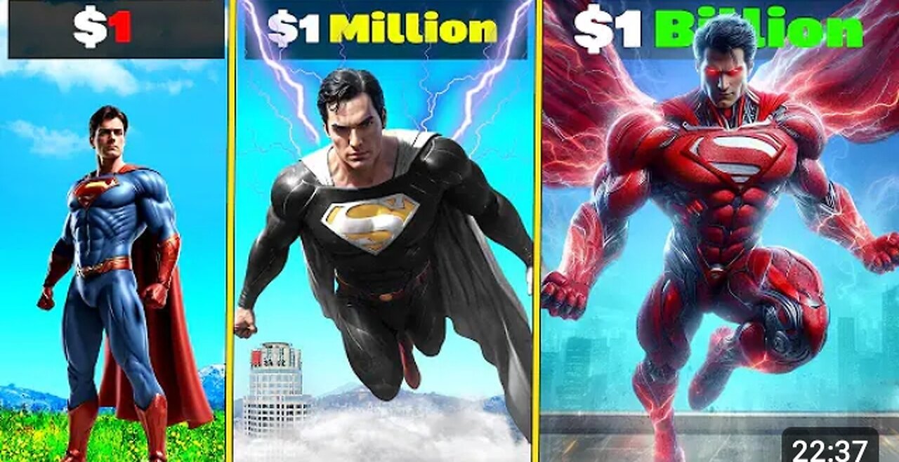 From 1$ superman to 1 billion dollar superman gta v