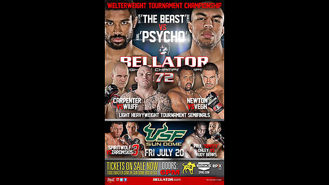 Bellator FC 72 - Jul 20 2012 - Sun Dome, Tampa, FL