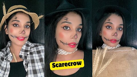 Scarecrow Makeup Tutorial | How to Make & Draw a Scarecrow (Step-by-Step)