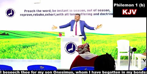 I beseech thee for my son Onesimus, whom I have begotten in my bonds: