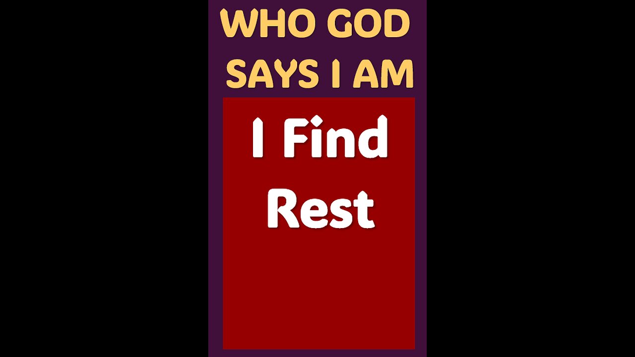 I FIND REST #wordofgod #Jesus #speak #God #strong #rest #spirituality #power #protection #angel