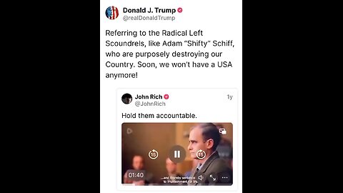 Trump Trolling Shifty Schiff & The Like With Movie Clip Of Tribunals😁
