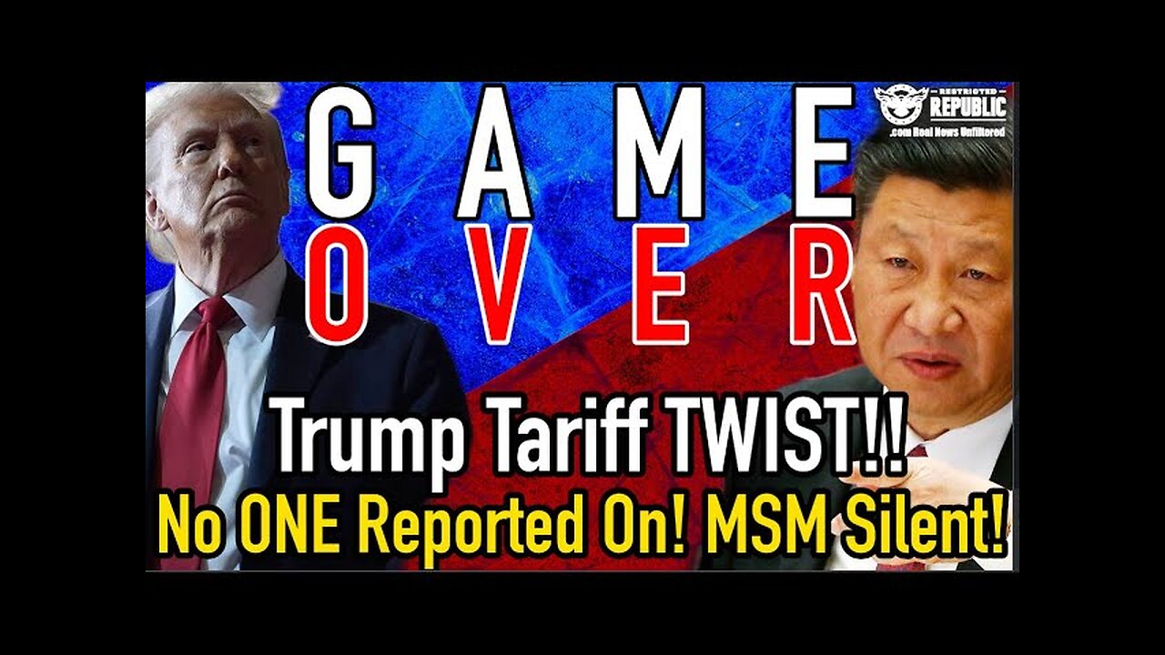 Game Over! You Were NOT Supposed To Know This Tariff Plot Twist!! MSM Silent!