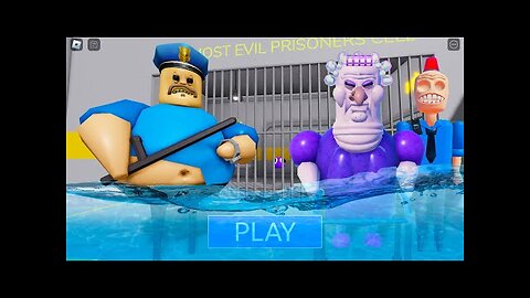 WATER MODE! UPDATE BARRY'S PRISON RUN! And BECOME GRUMPY GRAN, SIREN COP HAPPY NEW YEAR! #Obby
