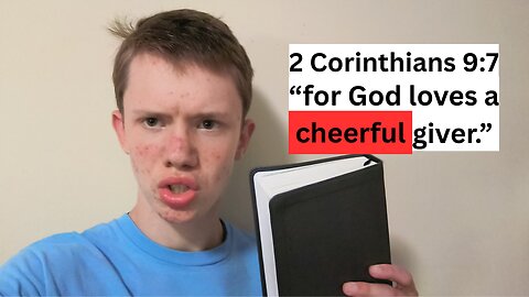 cheerful giving.