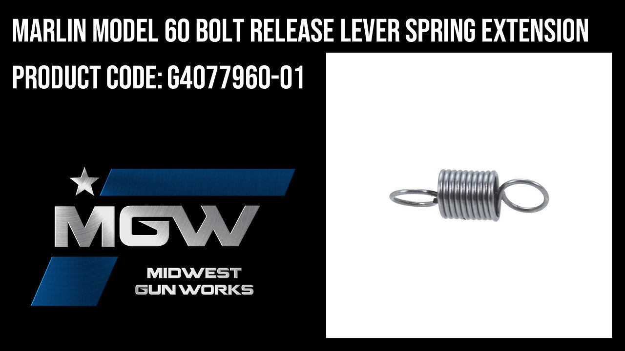 Marlin Model 60 Bolt Release Lever Spring Extension - G4077960-01