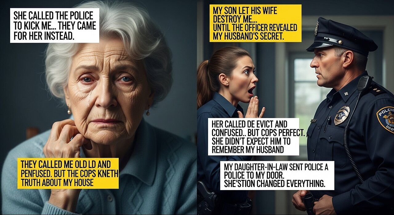 Daughter-in-Law Kicks Me Out. Then The Cop Asks One Question. But My Husband's Legacy Saved Me...