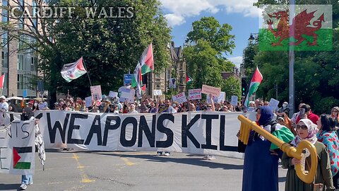 March for 77th Anniversary of The NAKBA, City Centre Cardiff