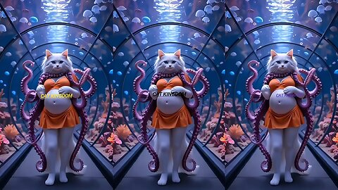 Pregnant Cat dance video #foryou #viralreelsfb #aicatstories #cutecat #catsadstory #aicat