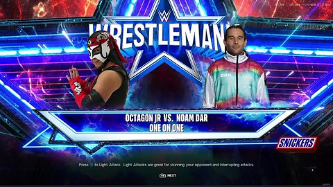 WWE 2k24 Octagon Jr vs Noam Dar