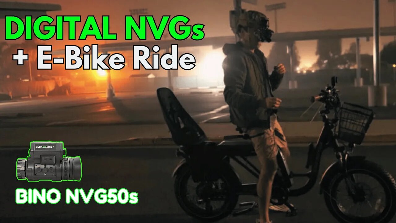 Riding an E-Bike with Digital Night Vision - NVG50 Binocular Budget NVGs