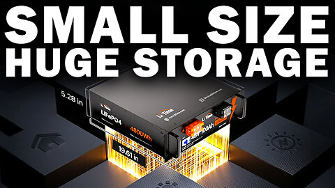 LiTime Server rack 48V 100Ah with Built In Breaker for DIY Solar and Home Back Up Power Storage