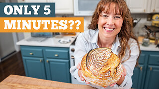 How I Make Artisan Sourdough with Just 5 Minutes of Hands-On Time (Sourdough Boule Recipe)