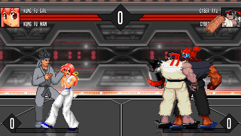 MUGEN - Kung Fu Man & Kung Fu Girl vs. Cyber Ryu & Cyber Ken - Download