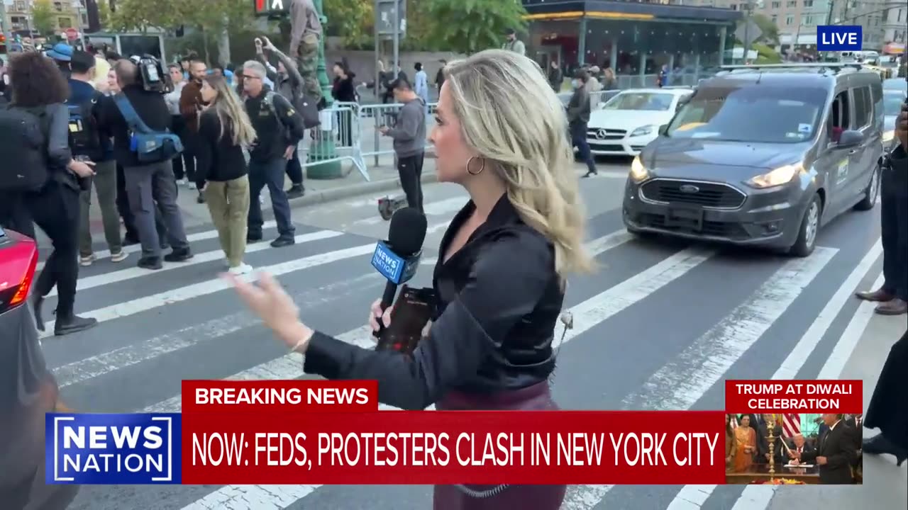 Emotional Reporter Says New York City Looks Like 'War Zone' As Alleged Agitators Clash With Feds PT2