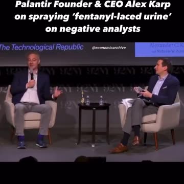 Palantir Rounder & CEO Alex Karp On Spraying "Fentanyl-Laced urine" On Negative Analysts