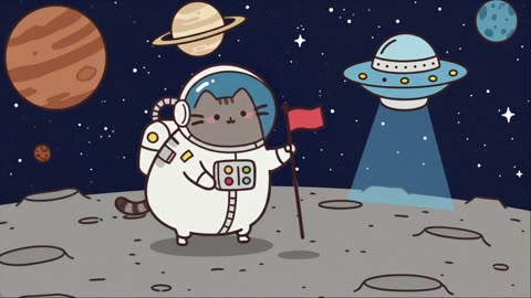 Pusheen Lofi 🌠 Starry Night Beats for Study & Relax
