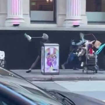 😳 “ The situation in downtown San Francisco, California, USA. The video shows that California's coldest summer is continuing.”