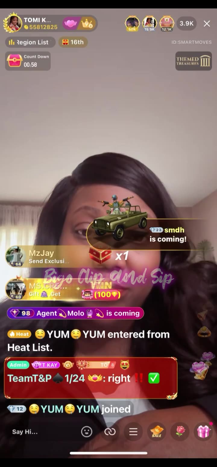 TomiKay talks to Ms Regina who had a word for Lady D n others 5/1/25 #bigoclipandsip