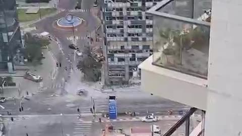 פגיעה ישירה ברמת גן מטיל ששוגר מאיראן
