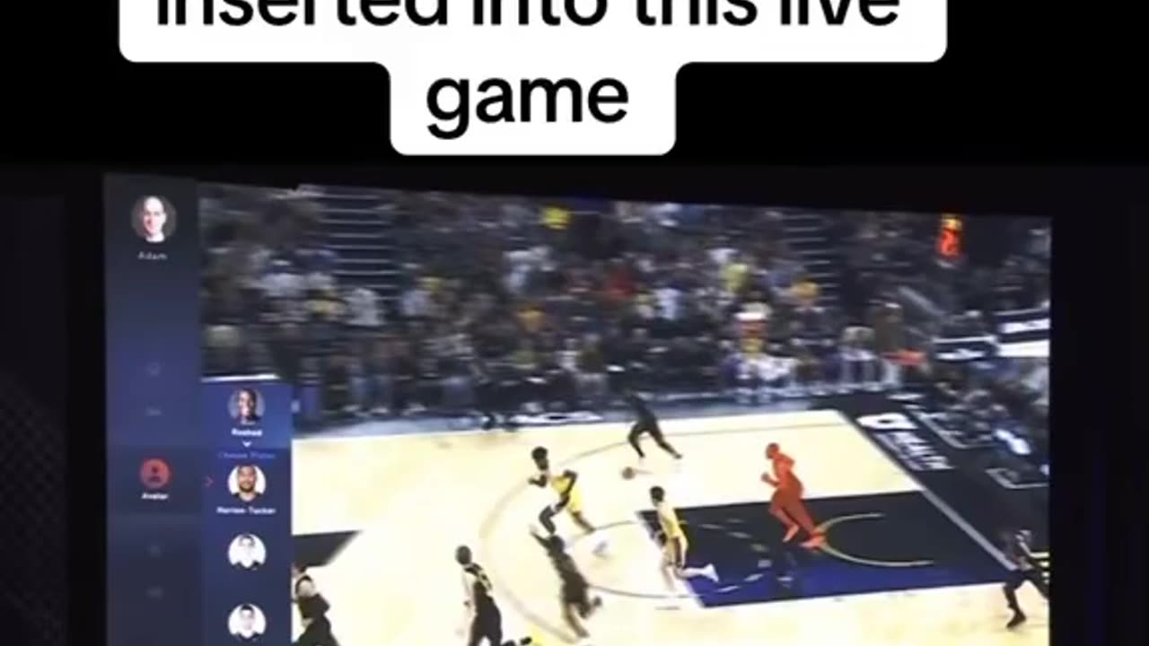 Look how they can insert people into live games