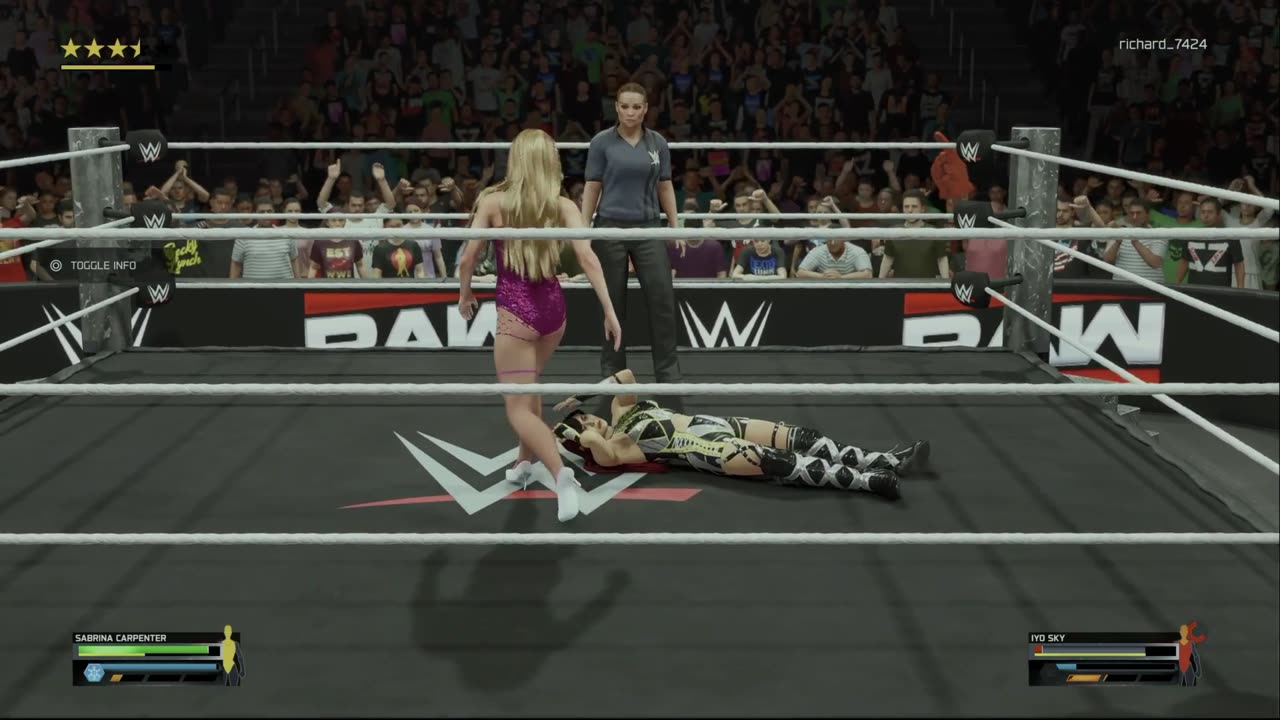 wwe 2k25 236 universe Sabrina Carpenter VS Iyo Sky