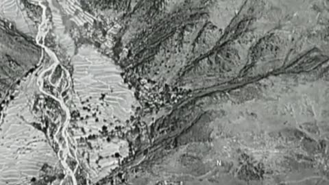 Aerial Footage of MOAB Bomb Striking Cave & Tunnel System (2017)