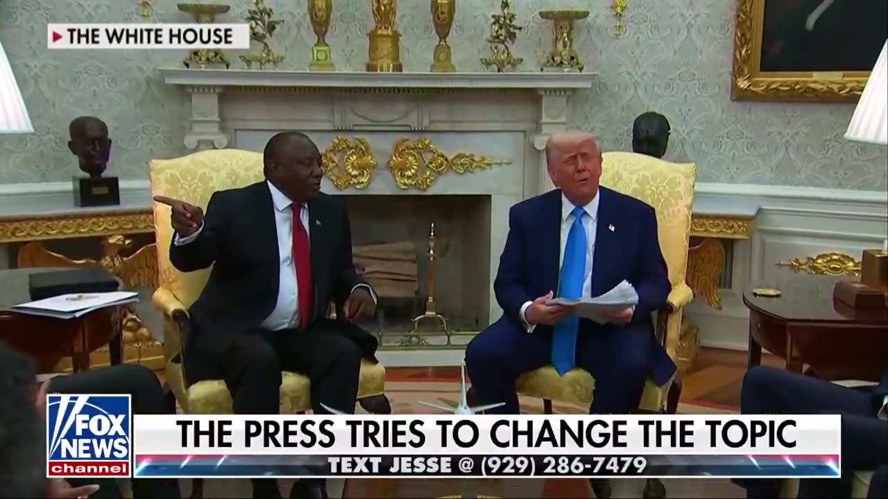 Jesse Watters - 🚨ANOTHER OVAL OFFICE SHOWDOWN🚨 South African farmers FLEEING for USA