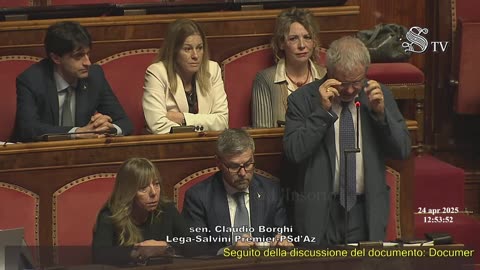 Claudio Borghi Aquilini Dichiarazione di voto su DEF 24-04-2025