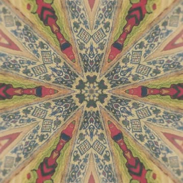 Abstract video of mirror shapes