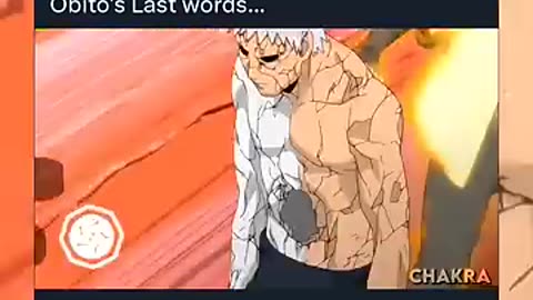 Amazing: Obito's Last words to naruto #naruto #shorts