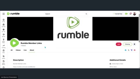 Rumble Member Links