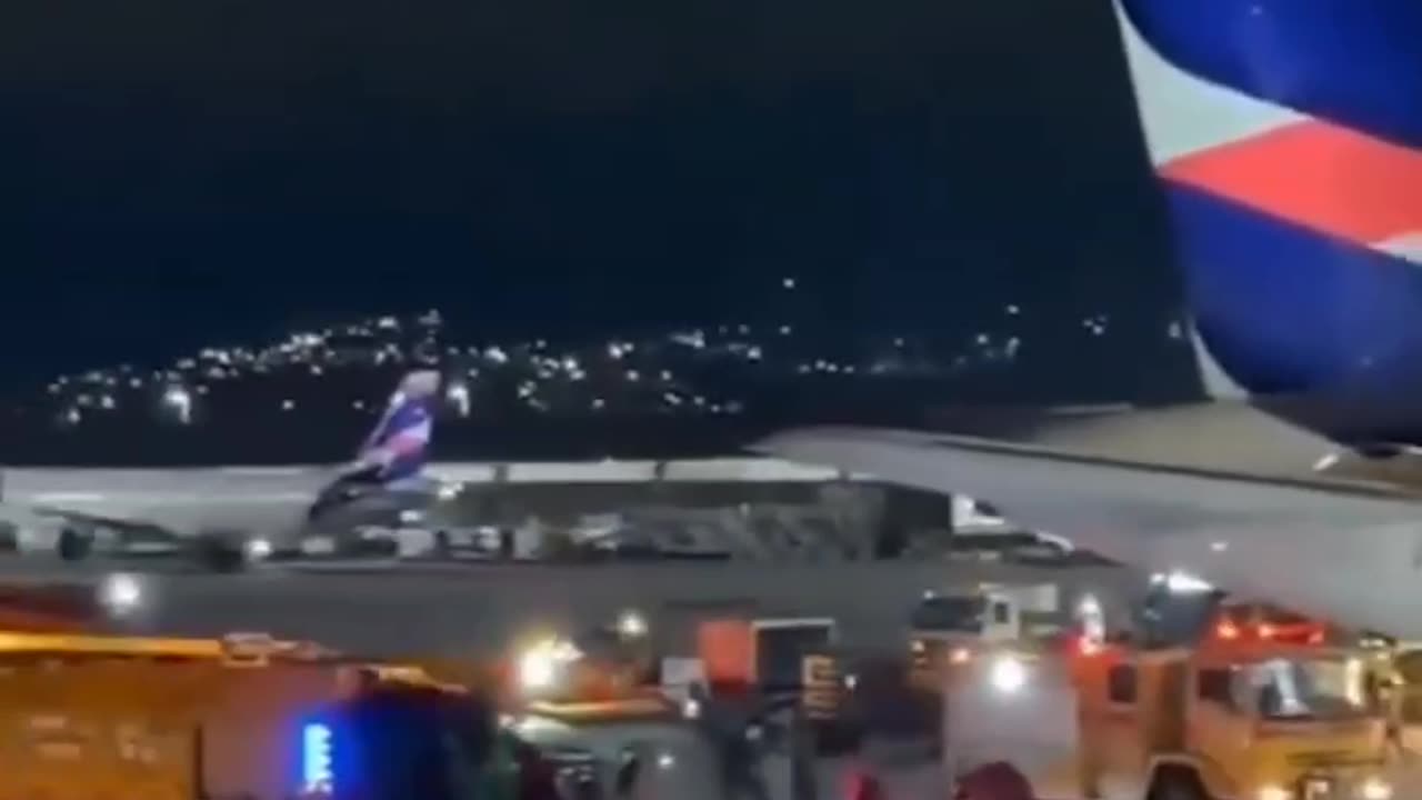 Panic in the cabin as 180 passengers evacuate Brazilian LATAM Airlines on fire