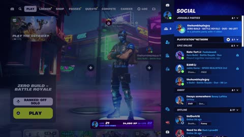 Fortnite - Having fun with friends.