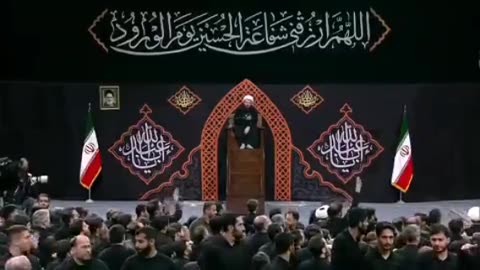 Iran ~ The moment Ayatollah Khamenei entered the Ashura night ceremony