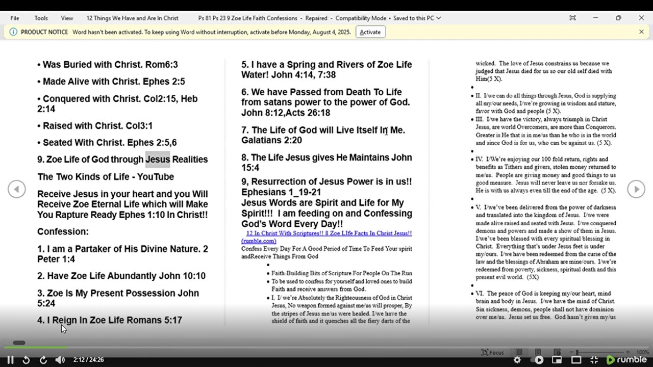 9 ZOE LIFE OF GOD IN CHRIST REALITIES!!