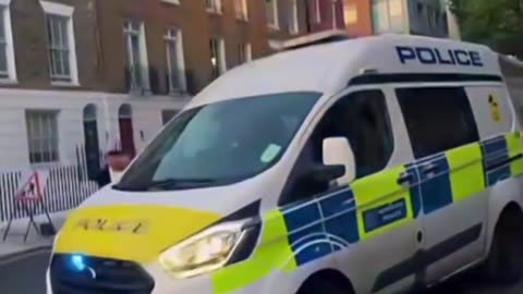 Police taser a migrant on the rampage.