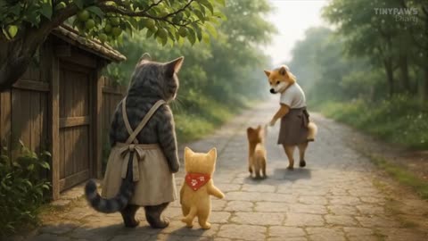 kitten s first day of school 🎒 but something was missing