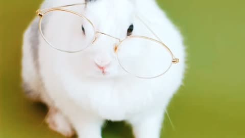 Rabbits sit down to read