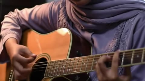 Acoustic Soul Short 🎶 | #shorts #muslimah #acousticguitar
