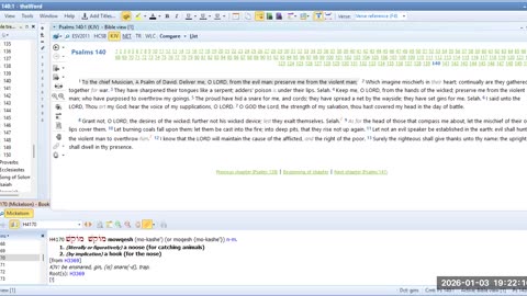 Bible Study Psalms 140