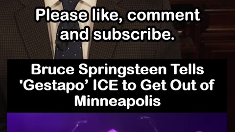 Bruce Springsteen Melts Down Over ICE on Stage