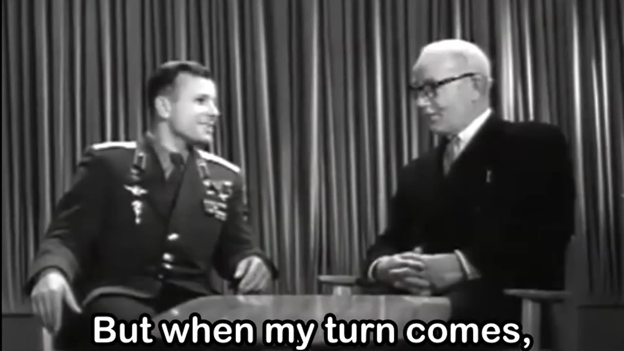 Yuri Gagarin, the first man in space, shares his greatest dream