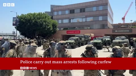LA under curfew for second night after days of protests