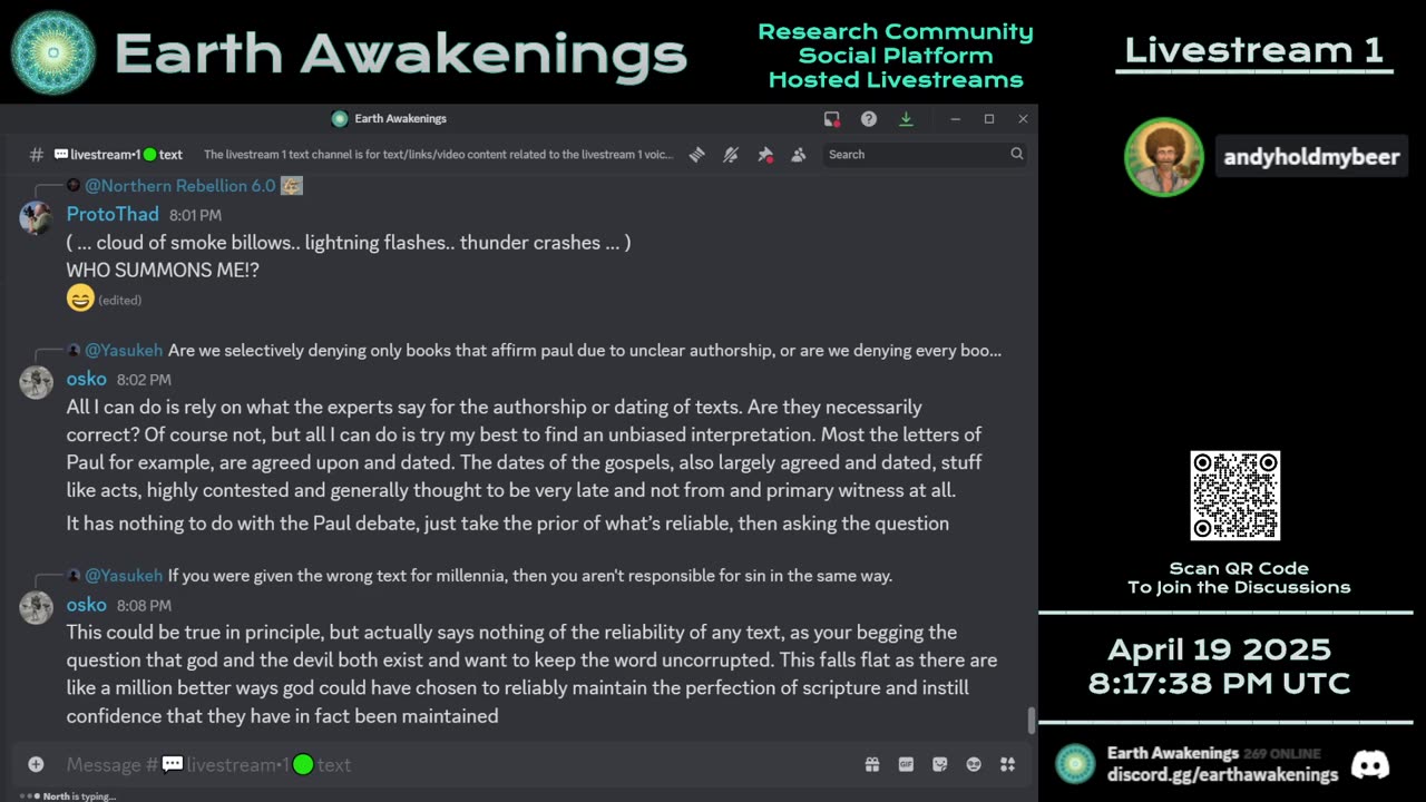 Earth Awakenings - Livestream 1 - #3118